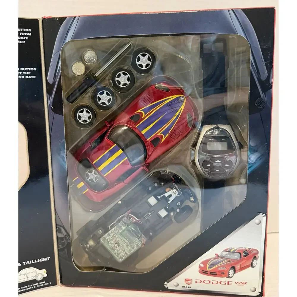 Dodge Viper diecast metal Car 1:32 MIB Remote Control RC Watch NOS FREE SHIPPING